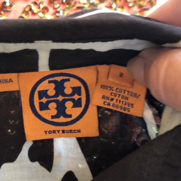 Tory Burch Giraffe print cotton safari blouse - Picture 2 of 7